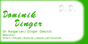 dominik dinger business card